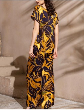 Шелковая пижама с ярким принтом Mia-Amore MARCELA 4545, Цвет: мультицвет, Размеры: L, изображение 2