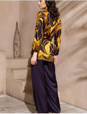 Шёлковая пижама с брюками Mia-Amore MARCELA 4546, Цвет: мультицвет, Размеры: L, изображение 2