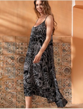 Длинный сарафан Mia-Amore SERENGETI 5509, Цвет: черный, Размеры: L, изображение 3