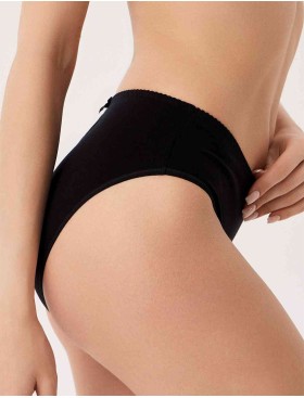 Трусы слипы хлопковые Milavitsa 230360 черный, Цвет: черный, Размеры: 5XL, изображение 3