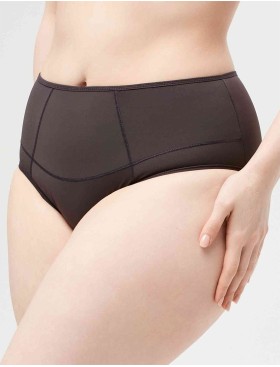 Высокие трусы слипы Milavitsa 260140 эспрессо, Цвет: эспрессо, Размеры: XL