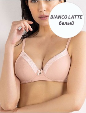 Бюстгальтер пуш-ап без косточек Sielei DARLING 1876 bianco latte, Цвет: bianco latte (белый), Размеры: 70B