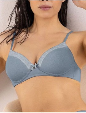 Бюстгальтер пуш-ап без косточек Sielei DARLING 1876 denim, Цвет: denim (джинсовый), Размеры: 85B