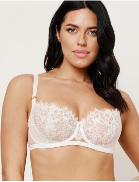 Мягкий бюстгальтер балконет Subtille KITTY MILK balconette soft, Цвет: молочный, Размеры: 65F, изображение 4