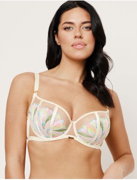 Мягкий бюстгальтер балконет Subtille MONACO YELLOW soft balconette, Цвет: светло-желтый, Размеры: 75H, изображение 3