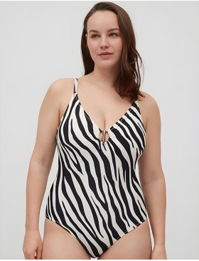 Совместный корректирующий купальник Ysabel Mora ANTAO 83076, Цвет: черный/белый, Размеры: 90C