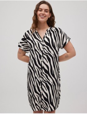 Халат пляжный Ysabel Mora ANTAO 86157, Цвет: черный/белый, Размеры: XL, изображение 4