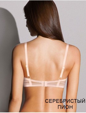 Бюстгальтер с вкладышами пуш-ап Albina L SILUET 6085 серебристый пион, Цвет: серебристый пион, Размеры: 75C, изображение 3