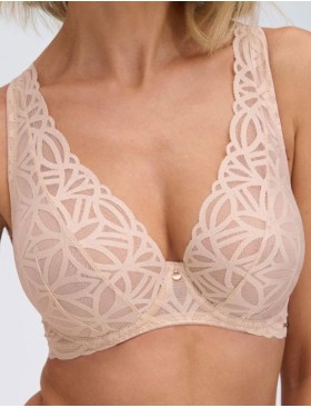 Кружевной бюстгальтер Alles SUGAR DUNE M bralette, Цвет: бежевый, Размеры: 80F