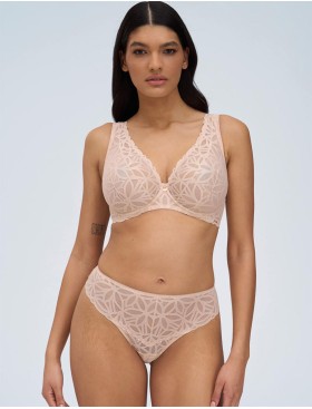 Бюстгальтер на большую грудь Alles SUGAR DUNE M plus bralette, Цвет: бежевый, Размеры: 75H, изображение 4