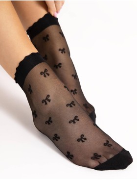 Полупрозрачные носки Fiore 1145/G HEY BABY 15 den черный, Цвет: черный, Размеры: UN