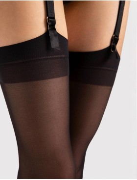 Гладкие чулки Fiore 4011/O JUSTINE 20 den черный, Цвет: черный, Размеры: 6