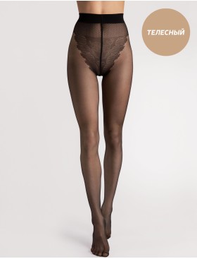 Колготки с декоративными трусиками Fiore 5007/C KLARA 20 den телесный, Цвет: телесный, Размеры: 3