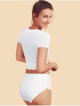 Трусы слипы хлопковые Janira COTTON BAND Slip 1031863 blanco, Цвет: blanco (белый), Размеры: M, изображение 2