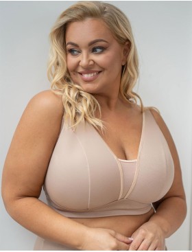 Бюстгальтер без косточек Kris Line MARCELLA COFFEE micromodal, Цвет: бежевый, Размеры: 90D, изображение 3