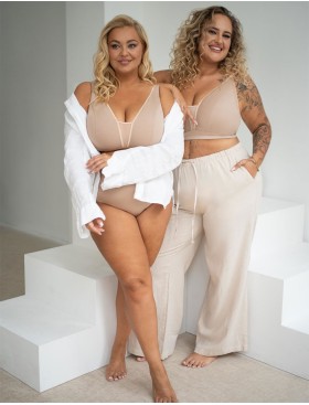 Бюстгальтер без косточек Kris Line MARCELLA COFFEE micromodal, Цвет: бежевый, Размеры: 90D, изображение 6