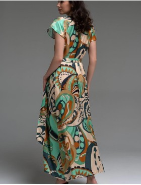 Длинный халат на пуговицах Mia-Amore CAPRI 4561, Цвет: мультицвет, Размеры: 2XL, изображение 2