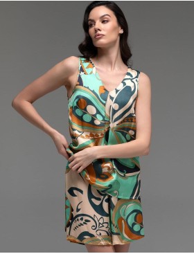 Шёлковый комплект с шортами Mia-Amore CAPRI 4562, Цвет: мультицвет, Размеры: L, изображение 3