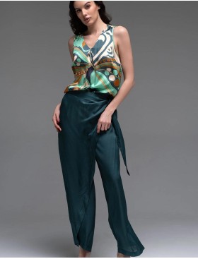 Брючный комплект из шёлка Mia-Amore CAPRI 4565, Цвет: мультицвет, Размеры: 2XL, изображение 3