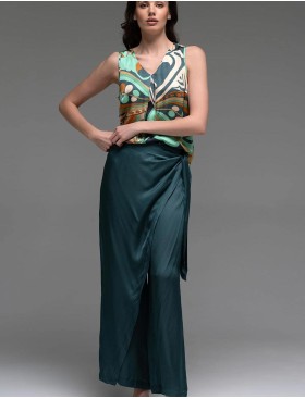 Брючный комплект из шёлка Mia-Amore CAPRI 4565, Цвет: мультицвет, Размеры: 2XL, изображение 4