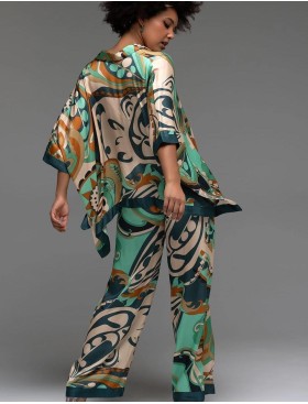 Оригинальный комплект из шёлка с вискозой Mia-Amore CAPRI 4566, Цвет: мультицвет, Размеры: XL, изображение 2