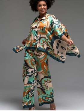 Оригинальный комплект из шёлка с вискозой Mia-Amore CAPRI 4566, Цвет: мультицвет, Размеры: XL