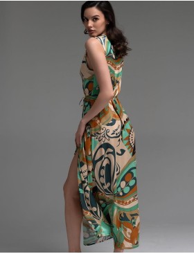 Длинный шелковый сарафан Mia-Amore CAPRI 4569, Цвет: мультицвет, Размеры: M, изображение 2