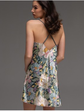 Шёлковая сорочка с цветами Mia-Amore EVANGELINA 4571, Цвет: мультицвет, Размеры: 3XL, изображение 2