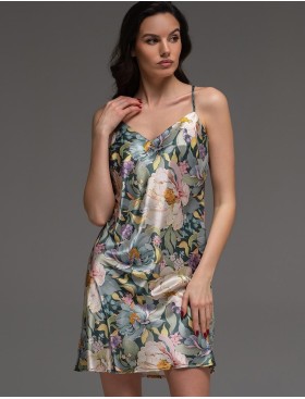 Шёлковая сорочка с цветами Mia-Amore EVANGELINA 4571, Цвет: мультицвет, Размеры: 3XL, изображение 3