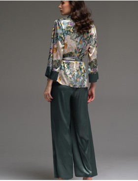 Шёлковый комплект-двойка Mia-Amore EVANGELINA 4576, Цвет: мультицвет, Размеры: 5XL, изображение 2