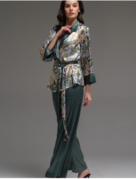 Шёлковый комплект-двойка Mia-Amore EVANGELINA 4576, Цвет: мультицвет, Размеры: 5XL, изображение 3