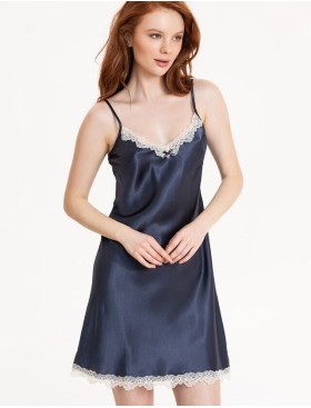 Атласная сорочка Mia-Mella JULIA CHARME 8730 черника, Цвет: черника, Размеры: XS