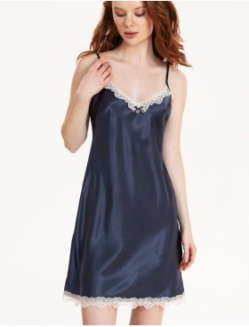 Атласная сорочка Mia-Mella JULIA CHARME 8730 черника, Цвет: черника, Размеры: XS, изображение 3