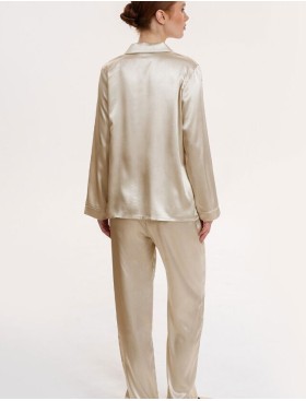 Атласный комплект тройка Mia-Mella JULIA CHARME 8735 айвори, Цвет: айвори, Размеры: M, изображение 4