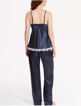 Атласный комплект тройка Mia-Mella JULIA CHARME 8735 черника, Цвет: черника, Размеры: M, изображение 2