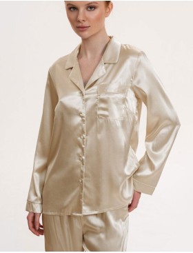 Пижама атласная Mia-Mella JULIA CHARME 8736 айвори, Цвет: айвори, Размеры: 2XL