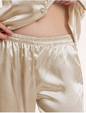 Пижама атласная Mia-Mella JULIA CHARME 8736 айвори, Цвет: айвори, Размеры: 2XL, изображение 3