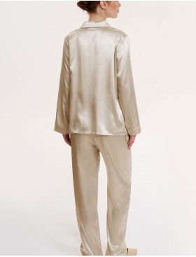 Пижама атласная Mia-Mella JULIA CHARME 8736 айвори, Цвет: айвори, Размеры: 2XL, изображение 2