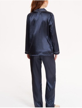 Пижама атласная Mia-Mella JULIA CHARME 8736 черника, Цвет: черника, Размеры: 2XL, изображение 2