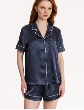 Атласный комплект с шортами Mia-Mella JULIA CHARME 8738 черника, Цвет: черника, Размеры: 3XL