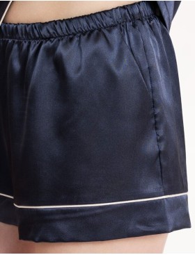 Атласный комплект с шортами Mia-Mella JULIA CHARME 8738 черника, Цвет: черника, Размеры: 3XL, изображение 4