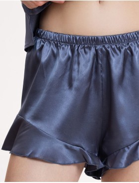 Атласная пижама с рюшами Mia-Mella JULIA CHARME 8754 дельфин, Цвет: дельфин, Размеры: XL, изображение 3