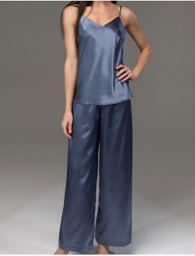 Атласный комплект топ и брюки Mia-Mella JULIA CHARME 8755 дельфин, Цвет: дельфин, Размеры: XL, изображение 4