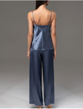 Атласный комплект топ и брюки Mia-Mella JULIA CHARME 8755 дельфин, Цвет: дельфин, Размеры: XL, изображение 2