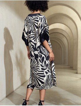 Туника из смесового шёлка Mia-Amore MALENA 4144, Цвет: черный, Размеры: 4XL/5XL, изображение 2