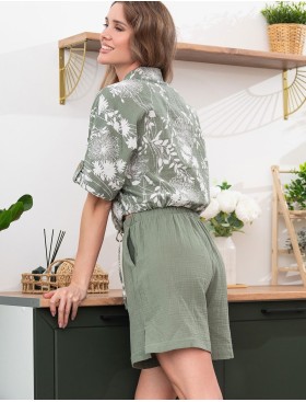 Хлопковый комплект с шортами Mia-Amore MARIBEL 5482, Цвет: оливковый, Размеры: 3XL, изображение 2