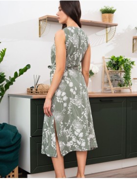 Платье-халат из хлопка Mia-Amore MARIBEL 5483, Цвет: оливковый, Размеры: 4XL, изображение 2