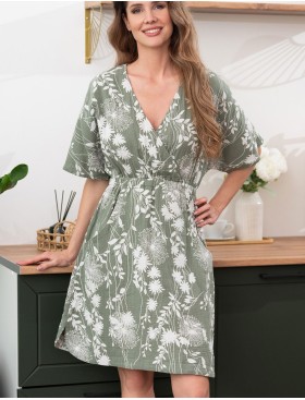 Туника из хлопка Mia-Amore MARIBEL 5484, Цвет: оливковый, Размеры: 2XL