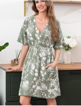 Туника из хлопка Mia-Amore MARIBEL 5484, Цвет: оливковый, Размеры: 2XL, изображение 4