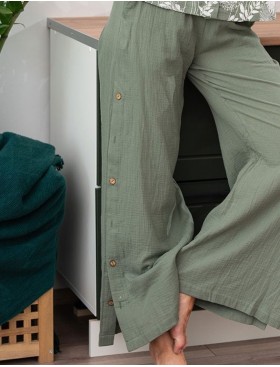 Хлопковый брючный комплект Mia-Amore MARIBEL 5486, Цвет: оливковый, Размеры: M, изображение 5